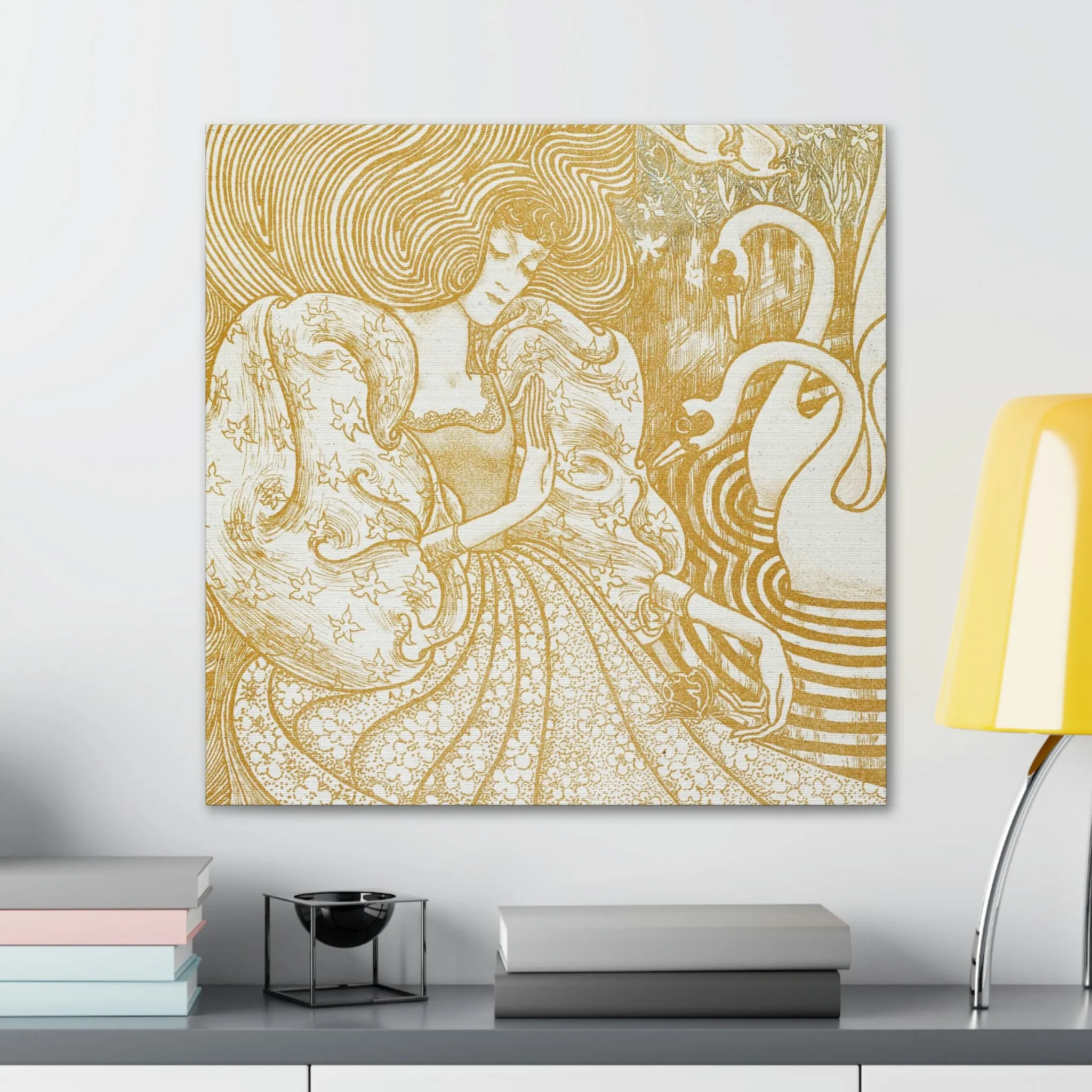 Woman with a Butterfly by Jan Toorop Canvas Gallery Wraps - Image 27