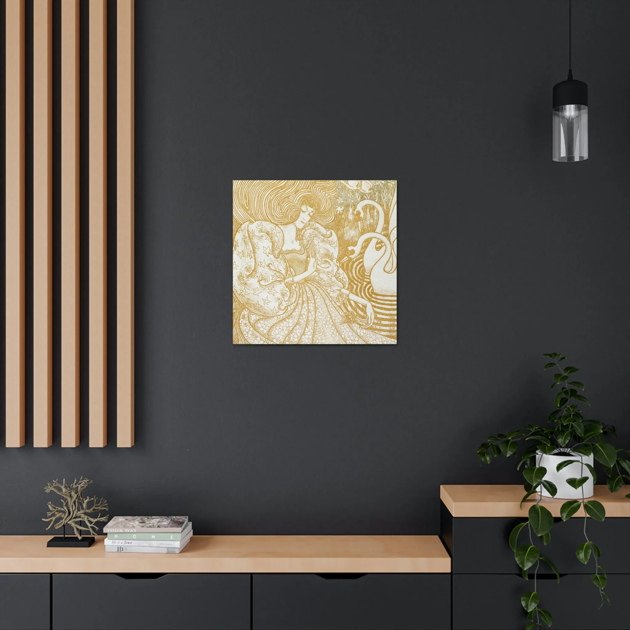 Woman with a Butterfly by Jan Toorop Canvas Gallery Wraps - Image 28