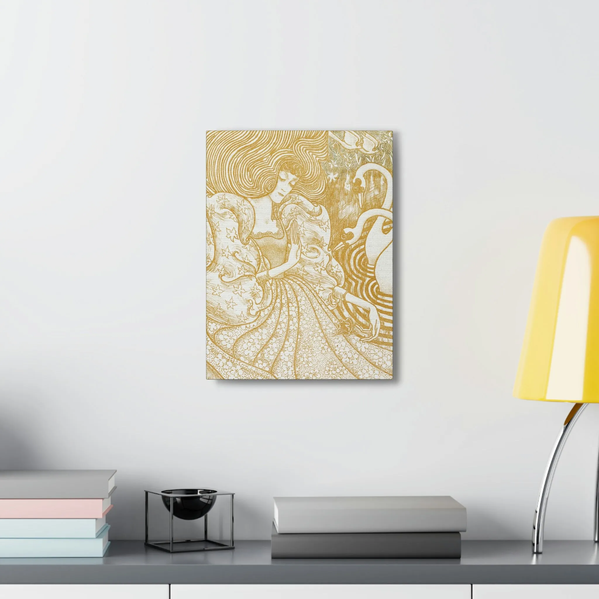 Woman with a Butterfly by Jan Toorop Canvas Gallery Wraps - Image 3