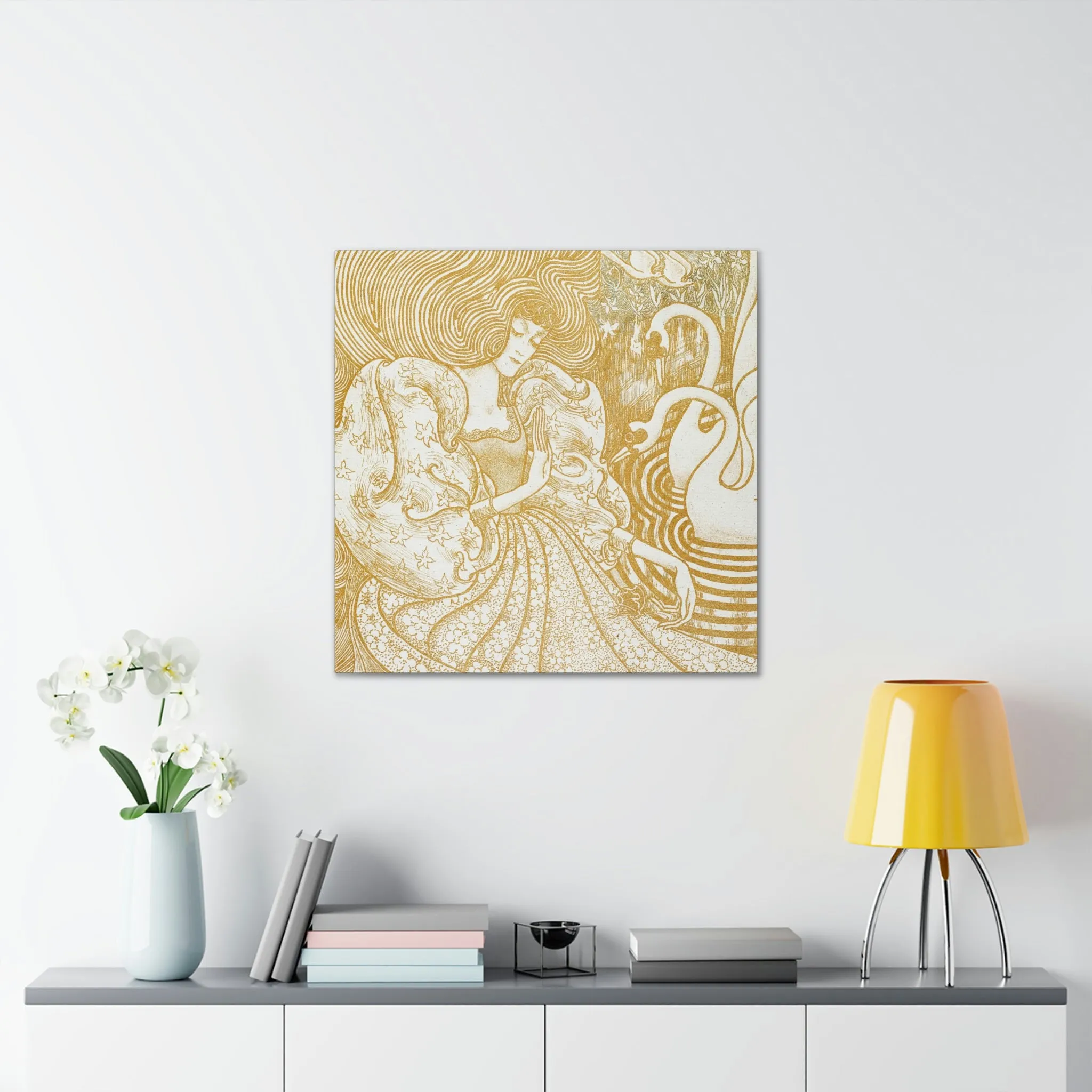 Woman with a Butterfly by Jan Toorop Canvas Gallery Wraps - Image 31