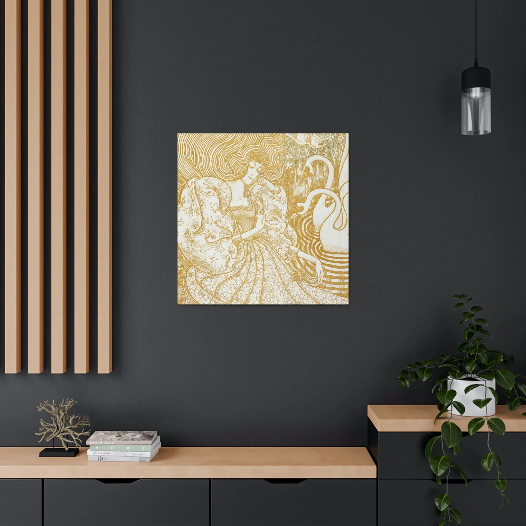 Woman with a Butterfly by Jan Toorop Canvas Gallery Wraps - Image 32
