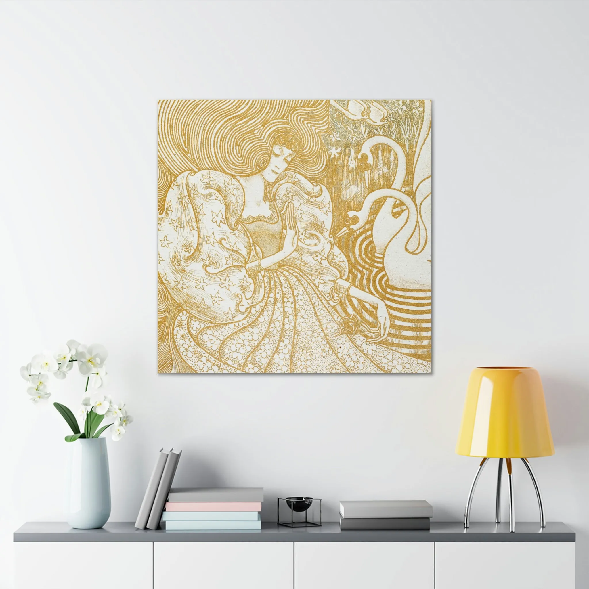 Woman with a Butterfly by Jan Toorop Canvas Gallery Wraps - Image 35