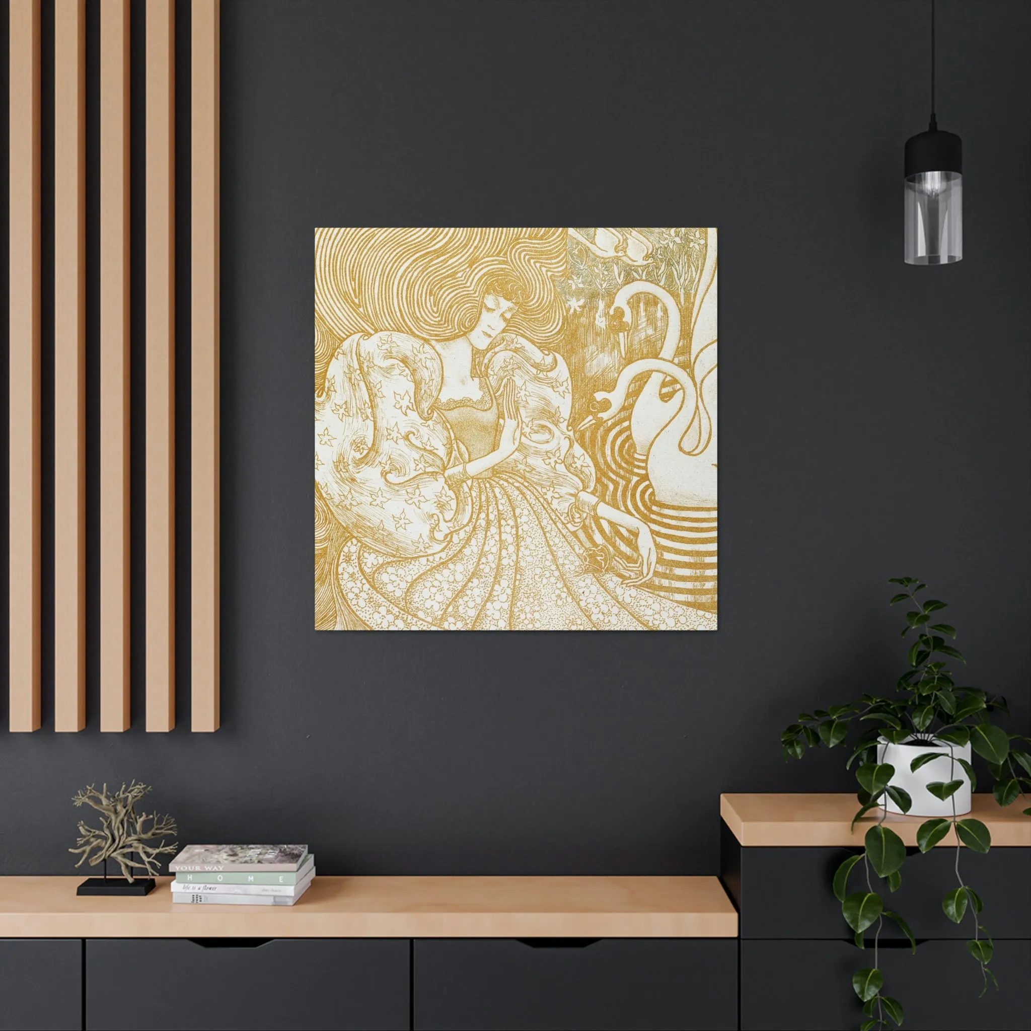 Woman with a Butterfly by Jan Toorop Canvas Gallery Wraps - Image 36