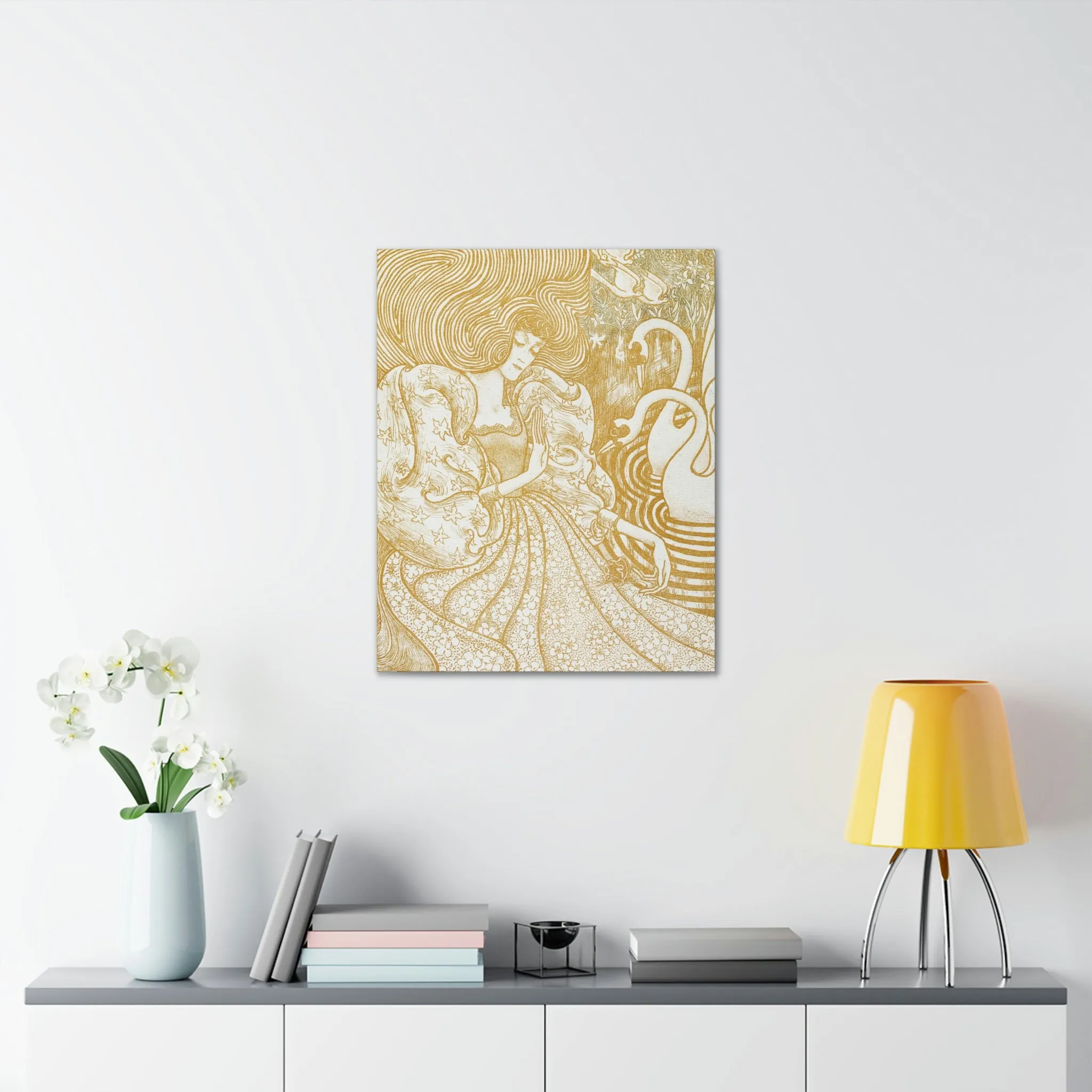 Woman with a Butterfly by Jan Toorop Canvas Gallery Wraps - Image 43