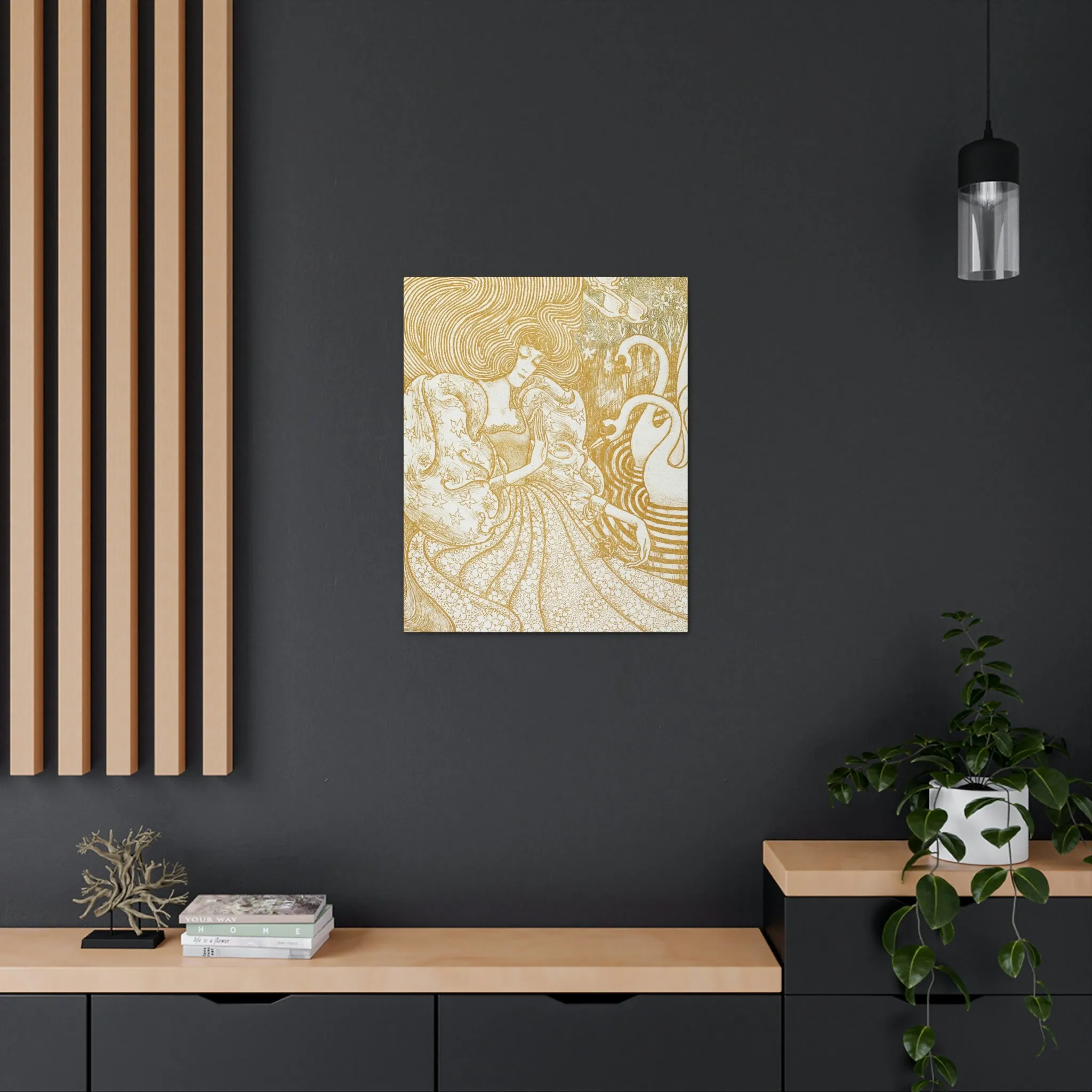 Woman with a Butterfly by Jan Toorop Canvas Gallery Wraps - Image 44