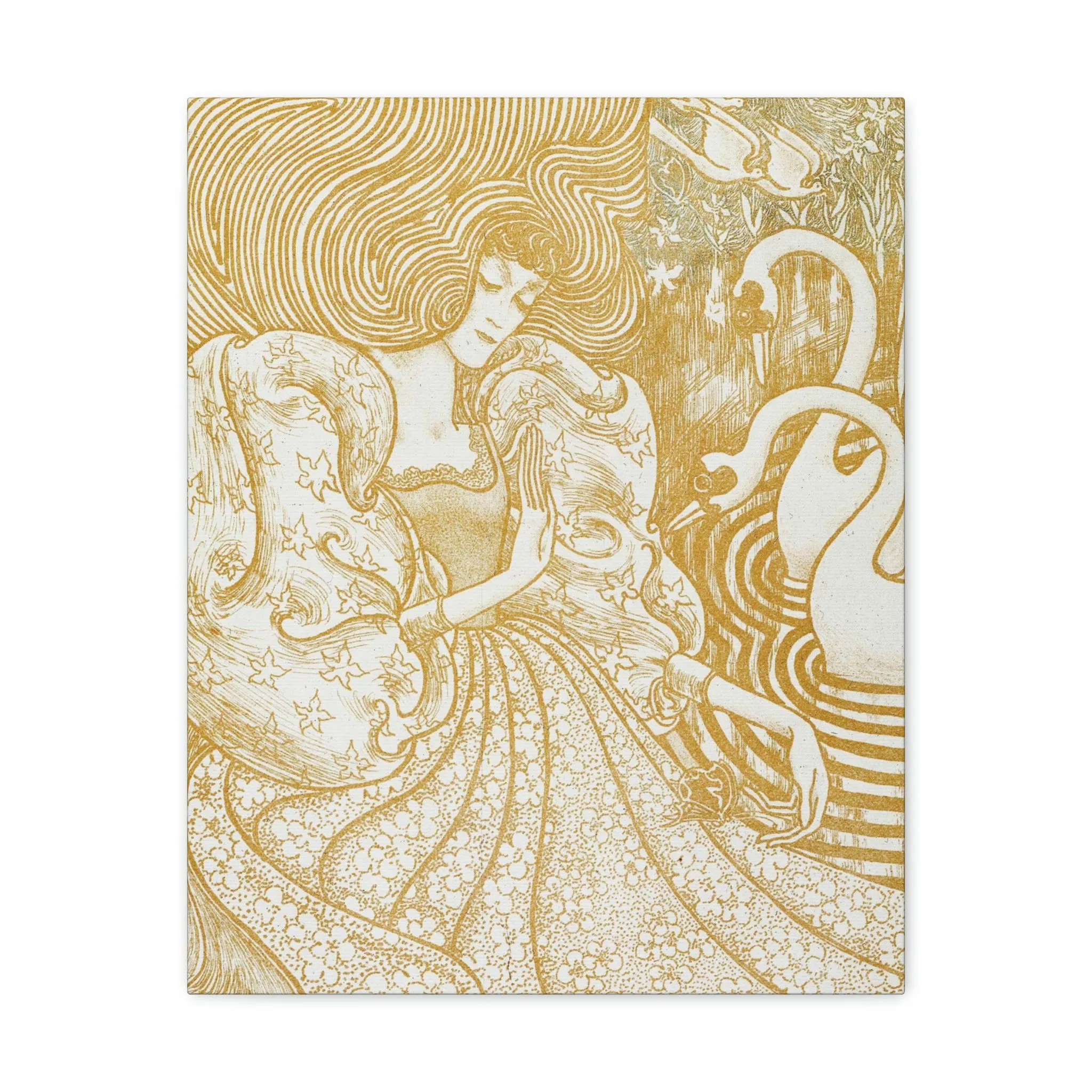 Woman with a Butterfly by Jan Toorop Canvas Gallery Wraps - Image 5