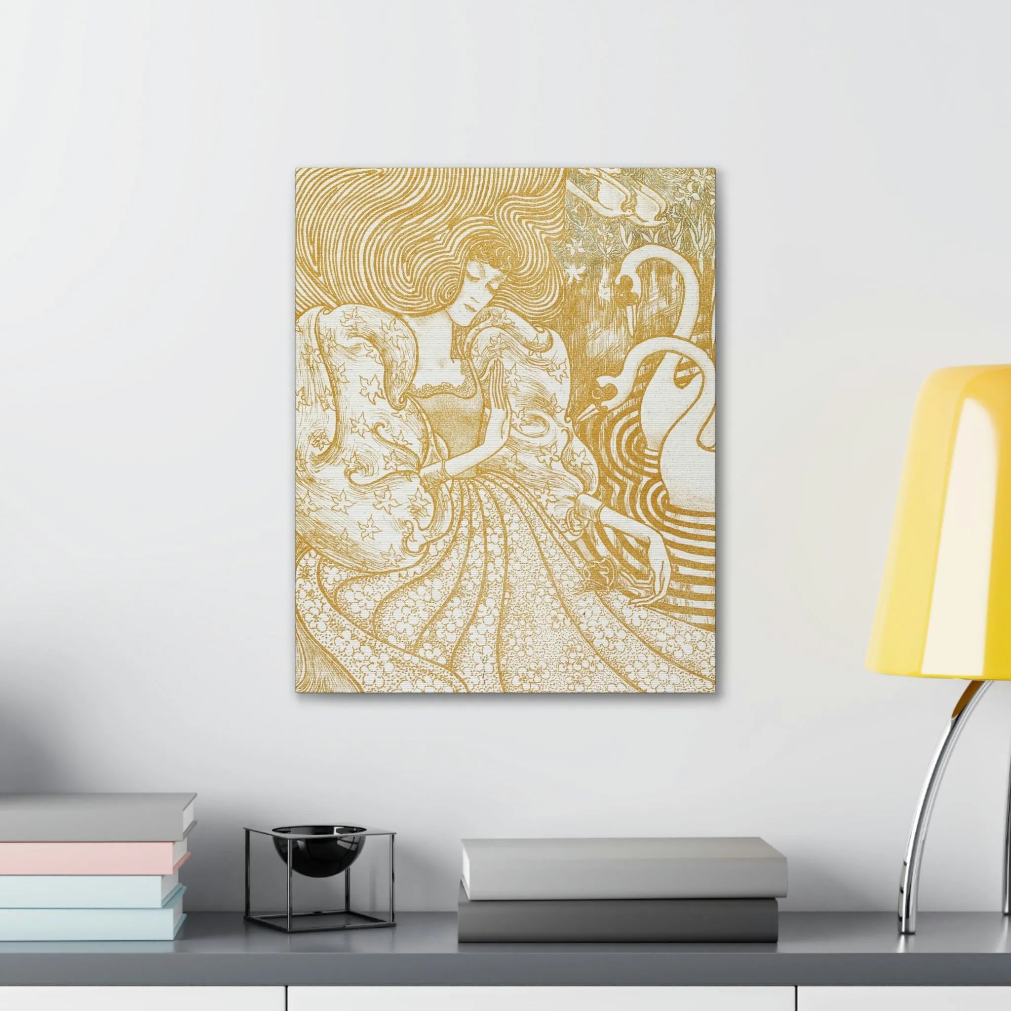 Woman with a Butterfly by Jan Toorop Canvas Gallery Wraps - Image 7