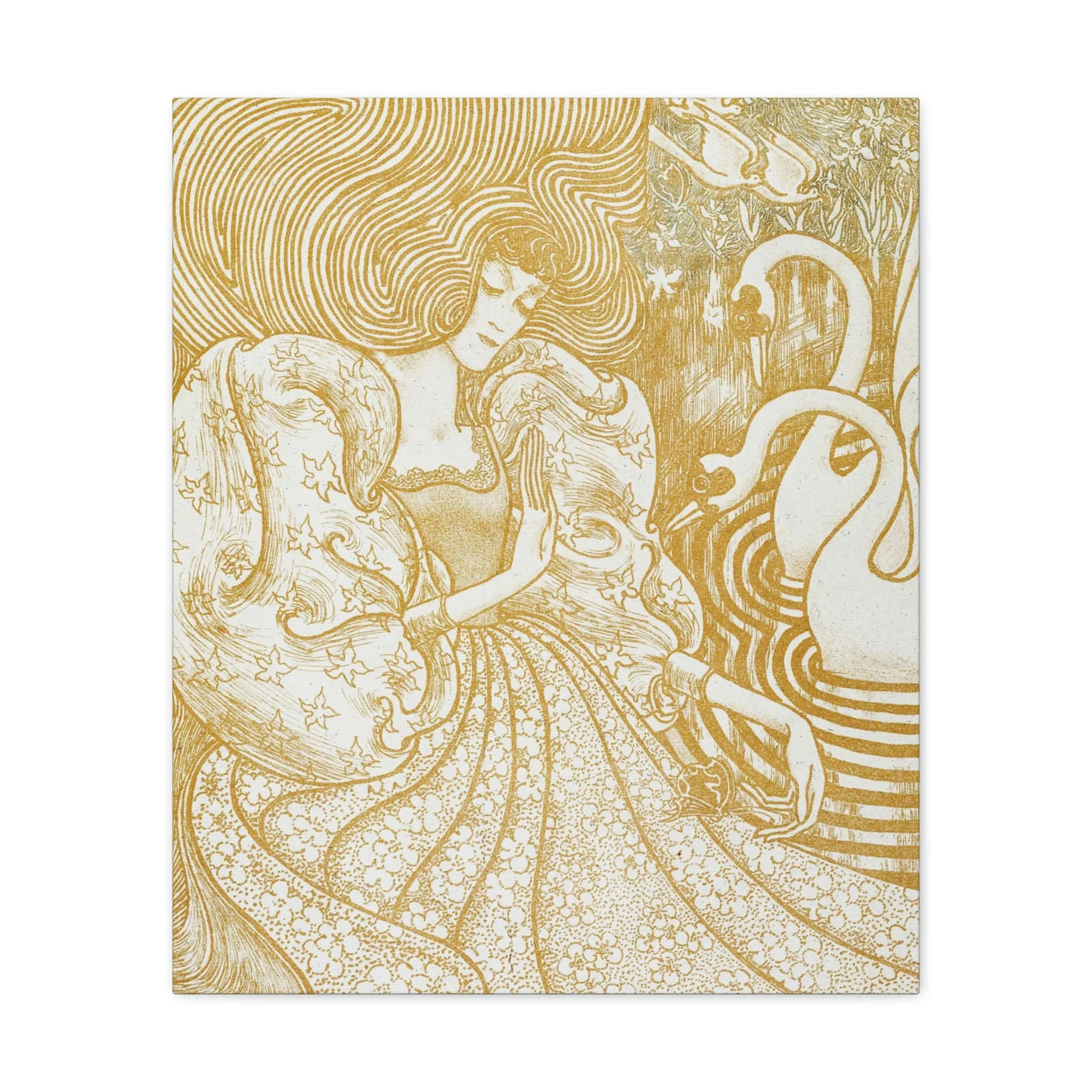 Woman with a Butterfly by Jan Toorop Canvas Gallery Wraps - Image 9